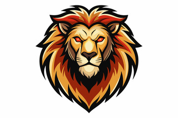 create a lion logo on white background.