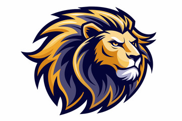 create a lion logo on white background.