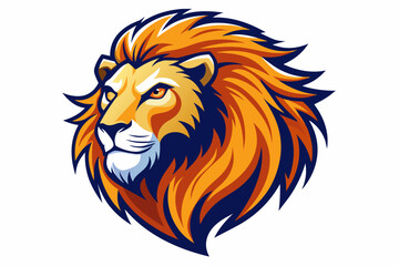 create a lion logo on white background.