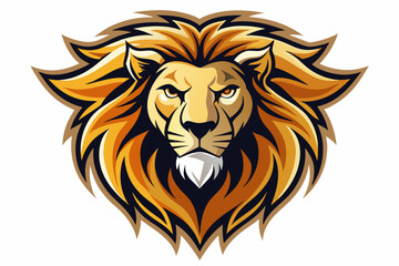 create a lion logo on white background.