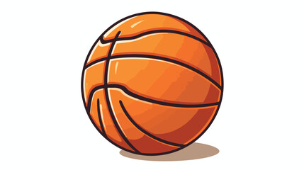 Retro illustration style cartoon of a basketball fre