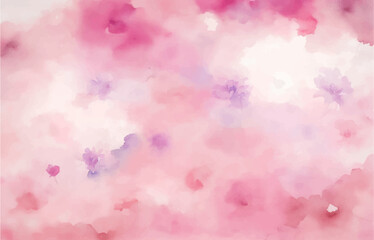 Abstract light pink watercolor for background	 - obrazy, fototapety, plakaty