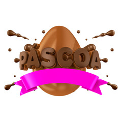 elemento de pácoa ovo de chocolate modelo 01