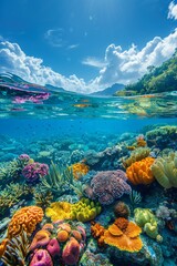 Colorful Coral Reef Underwater