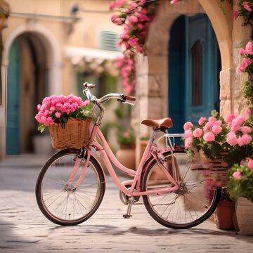 bicycle and flowers