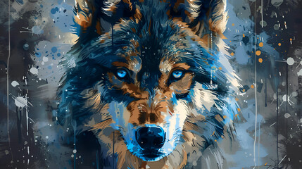 wolf in winter, wallpaper, Pc background