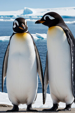 Image of Penguins in Antarctic