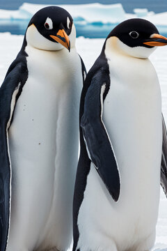 Image of Penguins in Antarctic