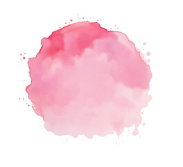 Pink watercolor background with watercolor splashes