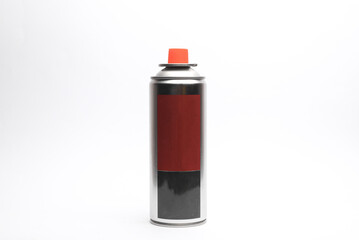 Portable gas can on white background
