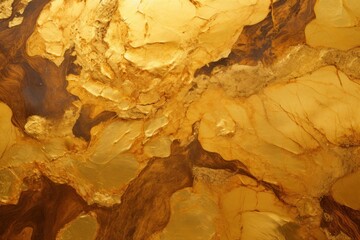 Golden wall background. Gold vintage surface, close-up view. Luxury wall design texture