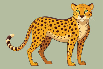 Cheetah Illustration Design