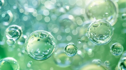 Floating Bubbles in the Air. Generative AI