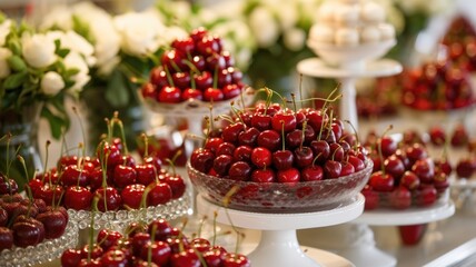 Celebrating National Cherry Dessert Day with a delightful assortment of cherry treats.