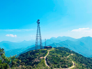 Beautiful riverston reserviour on the top of knuckles mountain range sri lanka