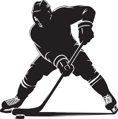 man hockey player  illustration 