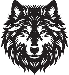 wolf head vector illustration