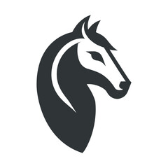 Horse logo. Vector illustration,isolated on white background