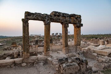 Fototapeta premium Blaundos Antique City is 40 km from Sulumenli, Usak. The city, which is close to the Phrygian border in the Lydian Region, was founded by the Macedonians after Alexander the Great's expedition 