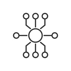 Decentralized Icon - Centralized Icon