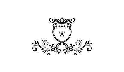 Luxury Crown Alphabetical Logo