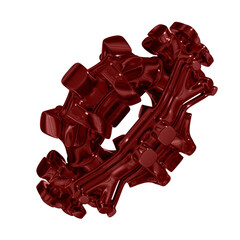 Metal abstract shape, 3d render © neurostructure