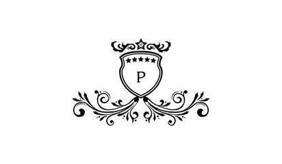 Luxury Crown Alphabetical Logo