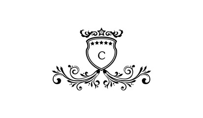 Luxury Crown Alphabetical Logo