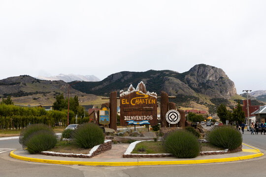 El Chalten Santa Cruz Argentina, January 24. 2019: The city of trekking.