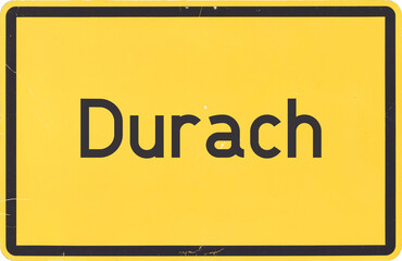 Ortsschild Durach
