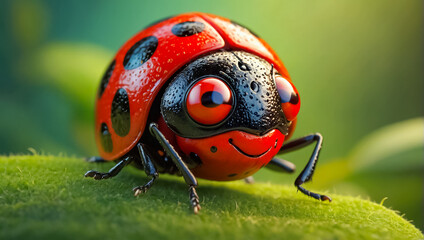 cartoon ladybug cute positive