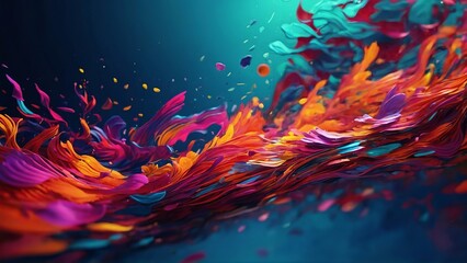 Abstract background with vibrant colors