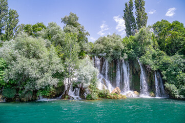 Waterfall in Krka National Park - 753244982