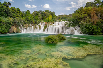 Waterfall in Krka National Park - 753245103