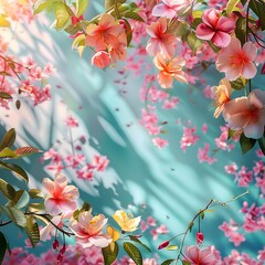 Schöner Hintergrund mit Blumen