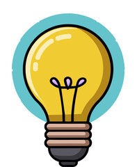 Light bulb symbolize idea element graphic icon vector illustration