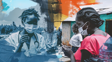 Medical activities in the field of health and medical care in Africa. World Health Day. Medical Worker's Day