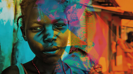 Fototapeta premium Medical activities in the field of health and medical care in Africa. World Health Day. Medical Worker's Day