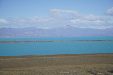 Tourquoise Perito Moreno Glacier tongue, Lake Argentino near El Calafate, Patagonia, Argentina