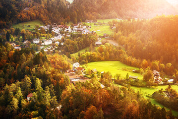 Autumn landscape in Slovenia - 753252112