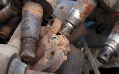 tips of steering rods of trucks and tractors. repair of the steering system of the car
