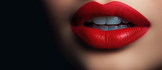 Seductive Red Lips: The Allure of Perfectly Defined Lips with Vibrant Red Lipstick