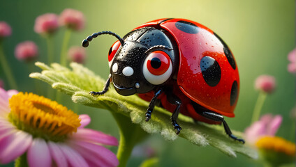 cartoon ladybug cute