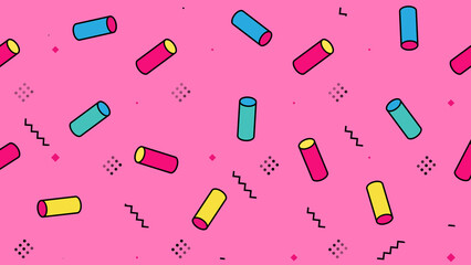 Geometric Abstract Retro Background