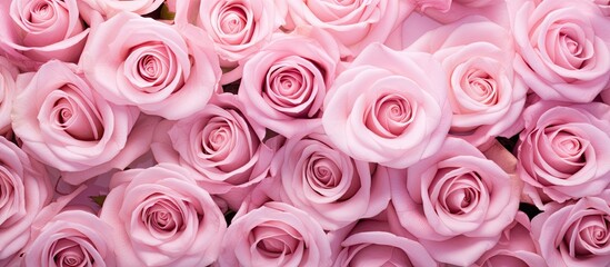 Delicate Pink Roses Blossoms Background for Stunning Floral Wallpaper Designs