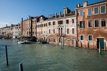 Fototapeta na wymiar Old houses, Giudecca, Venice