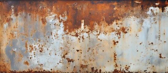Rusty Metal Surface Showing Various Shades of Rust and Deterioration