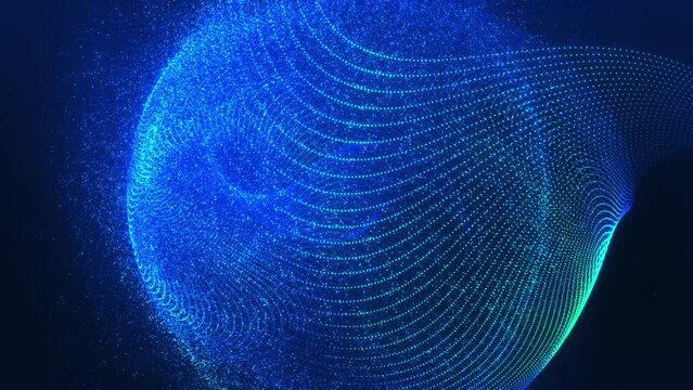 Technology Corporate Particles Background