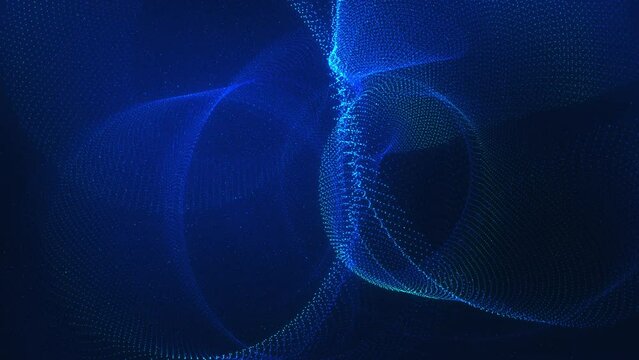 Technology Corporate Particles Background