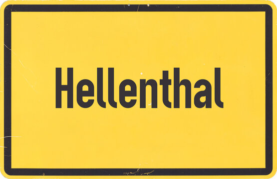 Ortsschild Hellenthal